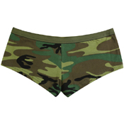 Womens Woodland Camo Booty Shorts