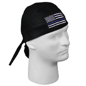 Blue Line Flag Headwrap