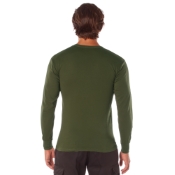 Mens Long Sleeve Solid T-Shirt