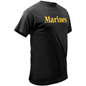 Ultra Force Black WGold MARINES TShirt