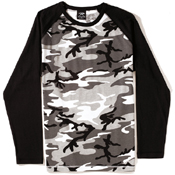 Mens 2-Tone Raglan Long Sleeve T-Shirt