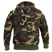 Mens Thermal Lined Hooded Sweatshirt