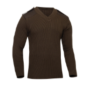 Mens GI Style Acrylic V-Neck Sweater