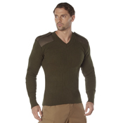 Mens GI Style Acrylic V-Neck Sweater