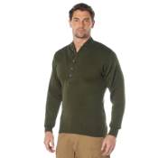 Mens GI Style 5-Button Acrylic Sweater