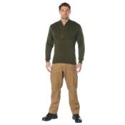 Mens GI Style 5-Button Acrylic Sweater
