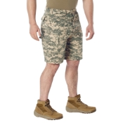 Mens Camo Poly/Cotton BDU Cargo Shorts