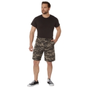 Mens Camo Poly/Cotton BDU Cargo Shorts