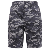 Mens Camo Poly/Cotton BDU Cargo Shorts