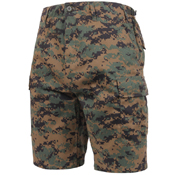Mens Camo Poly/Cotton BDU Cargo Shorts