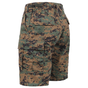 Mens Camo Poly/Cotton BDU Cargo Shorts