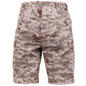 Mens Camo Poly/Cotton BDU Cargo Shorts