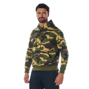 Mens Camo Pullover Hooded Sweatshirt