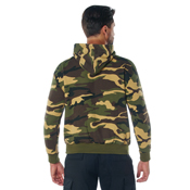 Mens Camo Pullover Hooded Sweatshirt