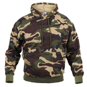 Mens Camo Pullover Hooded Sweatshirt