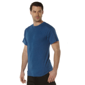 Mens Solid Color Polycotton Military T-Shirt