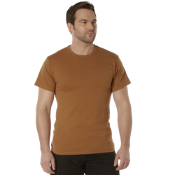 Mens Solid Color Polycotton Military T-Shirt