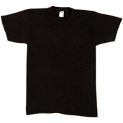 Mens Solid Color Polycotton Military T-Shirt