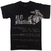 Mens Vintage U.S. Marines Globe And Anchor T-Shirt