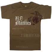 Mens Vintage U.S. Marines Globe And Anchor T-Shirt