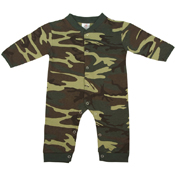 Infant Camo Long Sleeve And Leg One-Piece Bodysuit