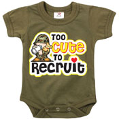 Infant Too Cute To Recruit One-Piece