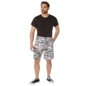 Mens Camo Poly/Cotton BDU Cargo Shorts