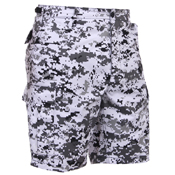 Mens Camo Poly/Cotton BDU Cargo Shorts