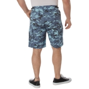 Mens Camo Poly/Cotton BDU Cargo Shorts