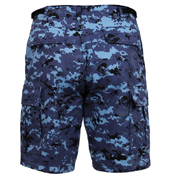 Mens Camo Poly/Cotton BDU Cargo Shorts