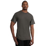 Mens Solid Color Polycotton Military T-Shirt