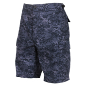 Mens Camo Poly/Cotton BDU Cargo Shorts