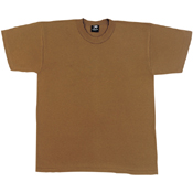 Mens Solid Color Polycotton Military T-Shirt