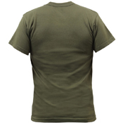 Mens Solid Color Polycotton Military T-Shirt