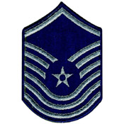 USAF Senior Master Sergeant 1986-1992 Large Silver Patch