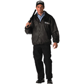 Mens Security Reversible Nylon Polar Fleece Jacket