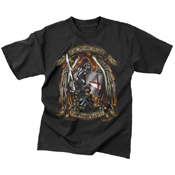 Mens Black Ink Put On The Whole Armor Of God T-Shirt