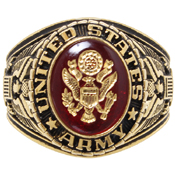 Deluxe Army Brass Engraved Ring