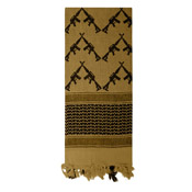 Tactical Desert Keffiyeh Scarf  Crossed Rifles