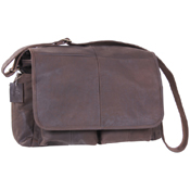 Brown Leather Classic Messenger Bag