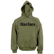 Mens Marines Pullover Hooded Sweatshirt