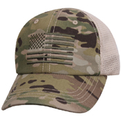 Ultra Force Tactical Mesh Back Cap with Embroidered US Flag