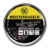 RWS Meisterkugeln .177 Flat Nose Pellets - 500pc 
