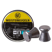RWS Meisterkugeln .177 Flat Nose Pellets - 500pc 