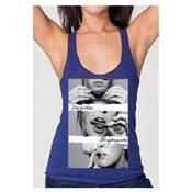 Bad Bitches Royal Blue Womens Custom Tank Top