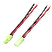 VB P02MFW Male and Female large Tamiya connector with 14AWG silicone wire