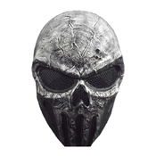Metal Mesh Skull Punisher Gray Airsoft Mask