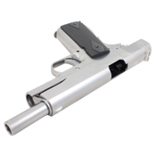 WE-Tech 1911 Chrome Full Metal GBB Airsoft gun