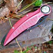 Wartech Feather Folding Knife w/ Hawk Emblem