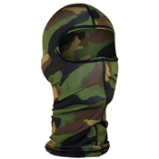 Zan Headgear Polyester Balaclava - Woodland Camo
